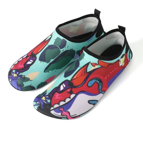 TBUQNZA rutschfeste Strandschuhe mit verdickter Sohle, weich und langlebig, geeignet für Strand, Pool, Garten, Erwachsenenmodelle，38~39