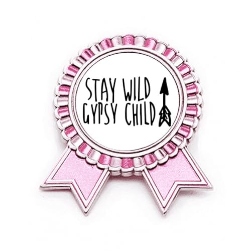 Broche Keep Gypsy Child rose M en métal pour customiser un vêtement trop simple