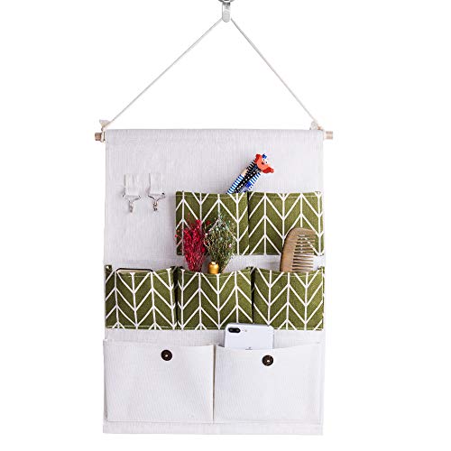 Hotott Compartimiento de almacenamiento bolsillos Bolsa de almacenamiento, Colgando Organizador Puerta Pared Organizador Utilidad de bolsillo Bolsa Pared Puerta Armario Colgante Organizador de Bolsa