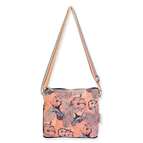 Guy Harvey Pink Floral Marlin Shoulder Bag