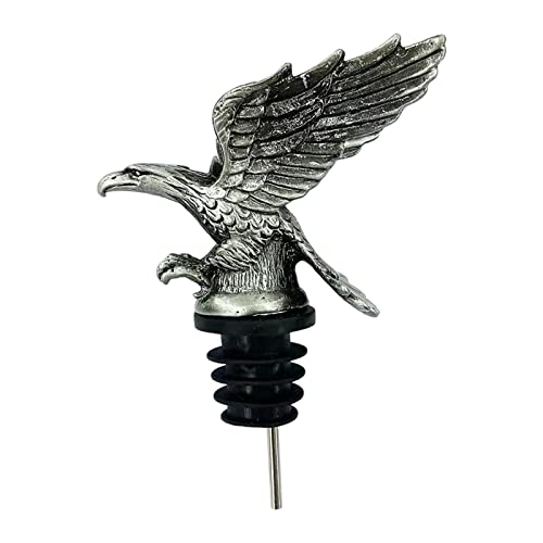 PETSOLA Vertedor de Vino Animal Forma Águila Tapón Decantador Accesorio Vertedor Silicona Seguro Y para Servir Adecuado para, bronce