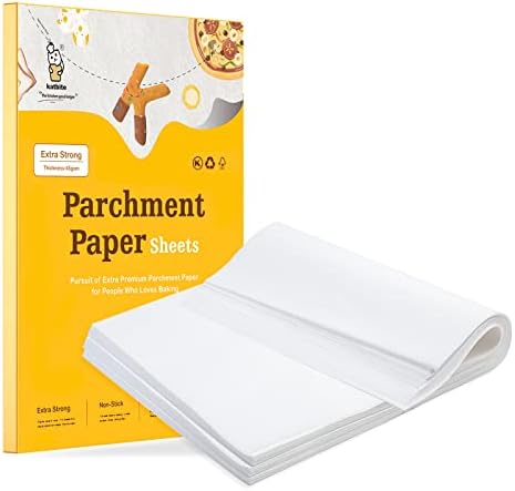 Katbite 200PCS 12x16 In Heavy Duty Flat Parchment Paper, Parchment Paper Sheets for Baking Cookies, Cooking, Frying, Air Fryer, Grilling Rack, Oven(12x16 Inch)