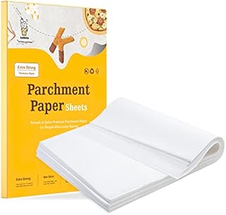 Katbite 200PCS 12x16 In Heavy Duty Flat Parchment Paper, Parchment Paper Sheets for Baking Cookies, Cooking, Frying, Air Fryer, Grilling Rack, Oven(12x16 Inch)