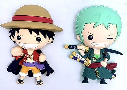 Monograma Imanes One Piece Luffy & Zoro Foam 3D Set