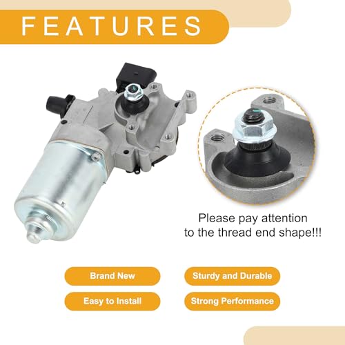 Image of Windshield Wiper Motor No.22820106 Car Front Windscreen Wiper Motor Replacement for Buick Enclave for Chevrolet Traverse 2013-2017 for GMC 4 Pin