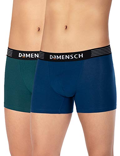 Image of DAMENSCH Men's Deo-Cotton Deodorizing Trunk- Pack of 2- Peony Blue, Iris Blue- Medium