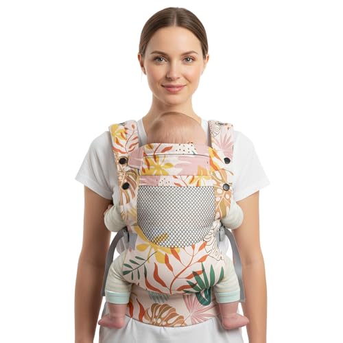 YooxArmor Mochila Portabebés,Ergonómico Portabebé Adapt para Recién 3 a 36 Meses Nacidos Desde el Nacimiento,Ajustable Cómodo y ligero, para Bebés de 3 a 30 kg