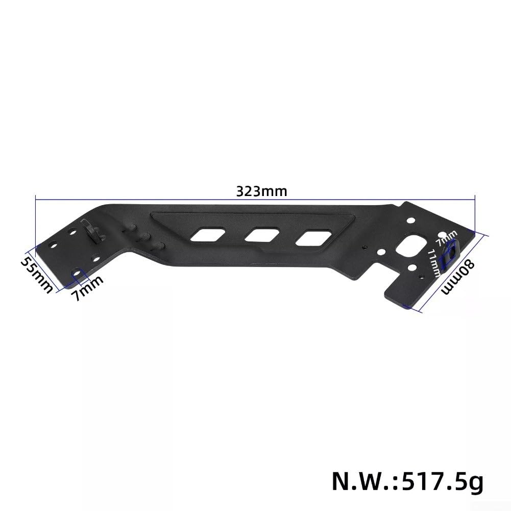 Per scooter elettrico Kukirin G2 PRO DB sinistro e destro telaio di supporto travi di ricambio per stabilità strutturale e miglioramento della sicurezza (sinistra + destra, nero)