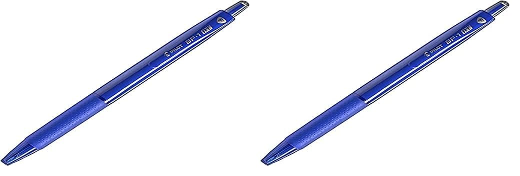 Pilot BP-1 RT Fine Tip Ball Pen, Blue - Pack of 12 Pieces