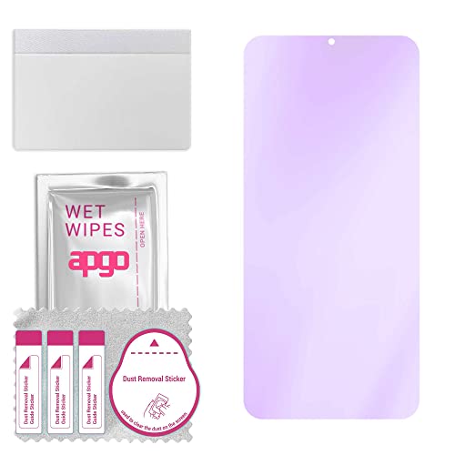 apgo Protector de pantalla Anti-Blue Hybrid Glass 9H para Oppo RX17 Pro