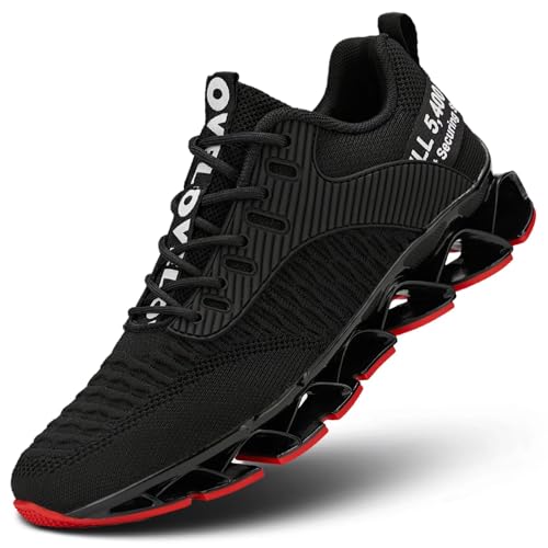 Image of Chopben Men's Running Shoes Blade Non Slip Fashion Sneakers Breathable Mesh Soft Sole Casual Athletic Walking Shoes