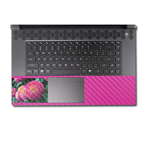 Image of MightySkins Carbon Fiber Skin Compatible With Alienware M17 R5 (2022) Full Wrap Kit - Chrysanthemum | Protective, Durable Textured Carbon Fiber Finish | Easy To Apply & Change Styles | Made in the USA