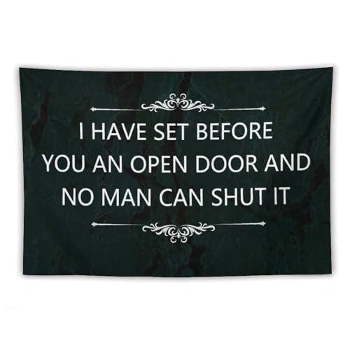 Tapiz decorativo de pared grande de 152 x 228 cm ideal para dormitorio con frase motivacional