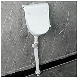 Wall Mounted Plastic Urinal with Cover, Outdoor Waterless Urinal Adult Children Urinals, Bathroom Toilet Garage Urinal with Hose, Portable Camper Urinals Diverter, for Shed Basement Backyard