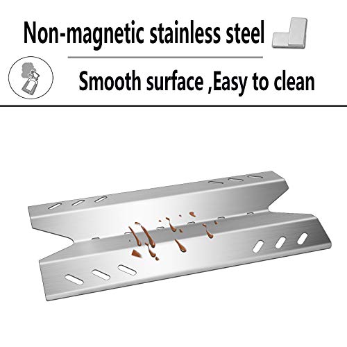 Kalomo Stainless Steel Gas Grill Parts Heat Plate Shield Heat Tent Burner Cover, Grill Burner Pipe Tube Replacement Kit for Members Mark BQ05046-6, Outdoor Gourmet BQ05046-6A, Sams Club BQ06W03,3-Pack