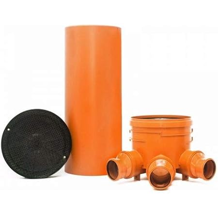 Kg Rohr 125 KG Schacht DN 400 Komplett-Set – Mit Einlauf/Auslauf DN125 Für Kanal & Entwässerung Kontrollschacht Dn 600