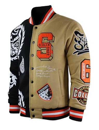 SCREENSHOT VARSITY JACKET 3202 Mens Streetwear Urban Padding Quilted Linning Heavy Fashion Jacket2