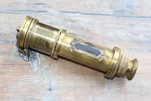 Pirate Brass Telescope, Decorative Spyglass Collapsible Monocular With Glass Optics For Kids Travel, Hiking, Hunting, Navigation With High Resolution And Commando Antique Finish Comes With Wooden Box #TOP7