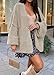 ATHMILE Womens Fall Oversized Cardigan Sweaters Long Lantern Sleeve Knit Open Front Lightweight Winter Fashion Clothes 2025 Grey Beige
