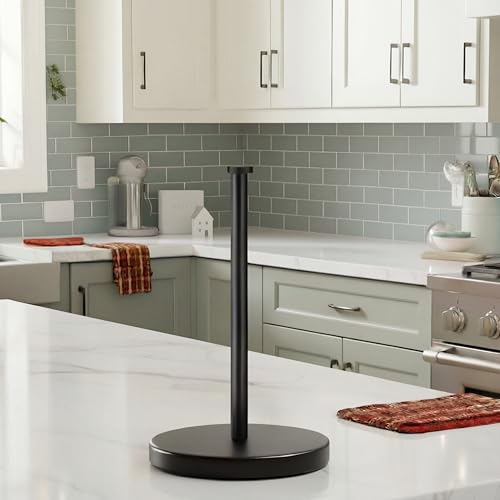 KES Matte Black Paper Towel Holder