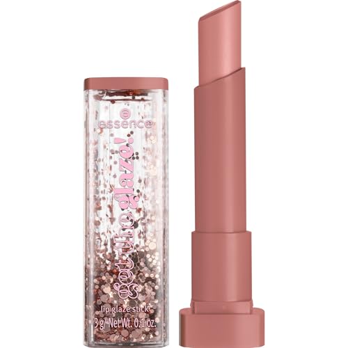 essence Barra de labios get the glaze! lip glaze stick, natural, brillante, luminoso (3g)