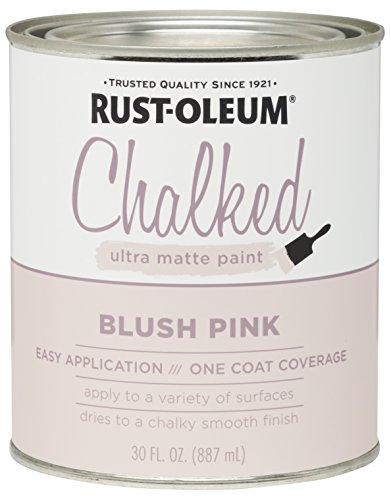 Rust-Oleum 285142 Ultra Matte Interior Chalked Paint 30 oz, Blush Pink