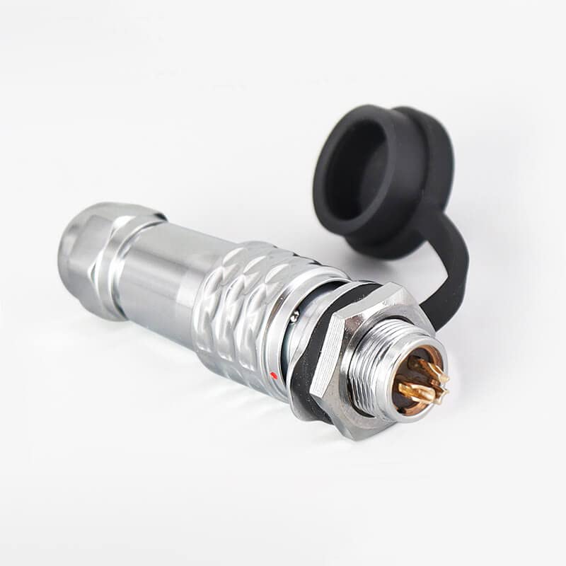 SF12-3 Pin Plug+Socket Back Mount Waterproof Metal Aviation Circular Quick Push-Pull Industrial