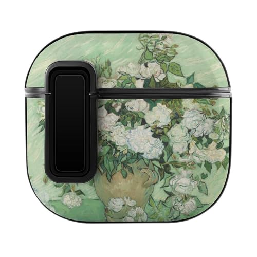 Niapessel for AirPods 4 Case, Van Gogh Painting Print Compatible with Apple Airpods 4th Generation Case for Women Men, PC Hard Shell Full Protective Case Cover