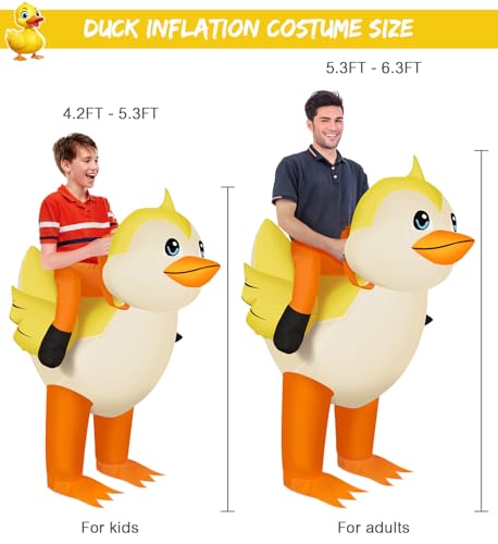 Disfraz Inflable de Pato para Niños miniatura 6