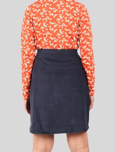 Image of Tweeny Mini Girls Corduroy Skirt Fitted Knee Length with Pockets Branded Skirt for Kids Girls (Navy Blue)