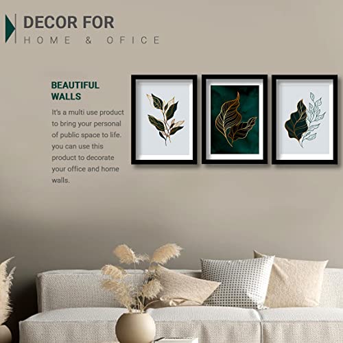 Image of kotart Nature Theme Framed Wall Paintings /Posters with Frame for Room Home (14x20 Inch) Set of 3 multicolor