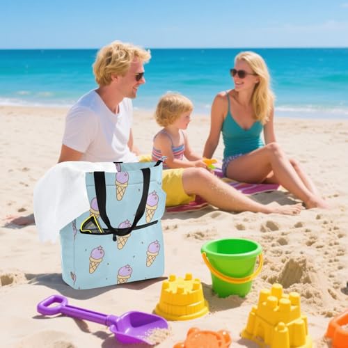 Bolsa de mano de helado para guardar libros y material de forma cómoda 7