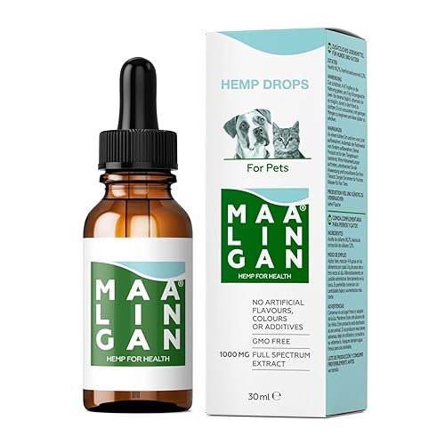 MAALINGAN Olio di Canapa per Cani e Gatti 1000MG