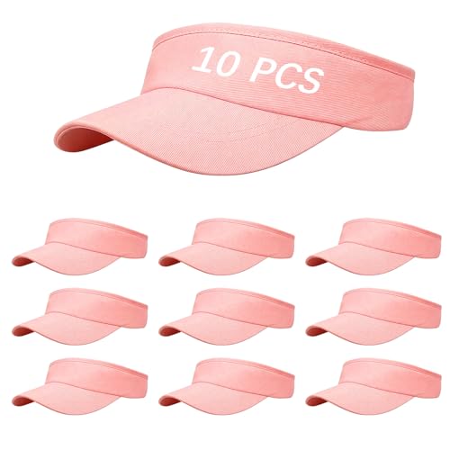 Image of Adjustable Sport Sun Visor Hats Bulk Solid Color Blank Golf Cap Anti Ultraviolet for Beach Tennis Baseball