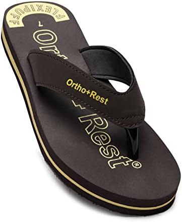 Ortho + Rest Men Slipper Orthopedic Super Soft, Lightweight and Comfortable Flip Flops for Home Daily Use