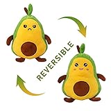 WANGSAURA Moody - Muñeca de peluche reversible con diseño de animales de peluche y emoción, decoración divertida de escritorio para niños y...