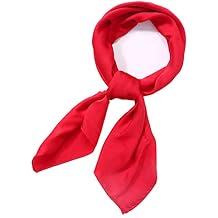 Scarf Satin Square Neck hair scarfs for Women 27" x 27"