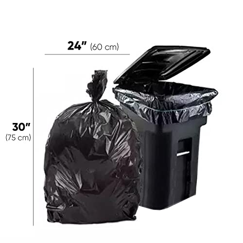 Image of Premium Recyclable Garbage Bags | Large Size Durable Dustbin Bag | Trash Bag - Black Dustbin Covers for Indoor, Outdoor, Home, Office and Hotels Wet and Dry Waste (Pack of 12 Rolls) Total 180 Bags