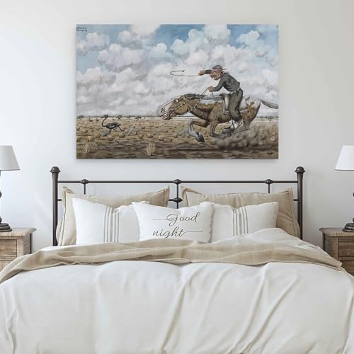Tableau Florencio Molina Campos Impression Toile d'Art Graphique