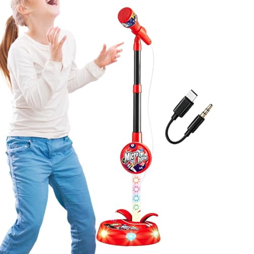 Microphone Adjustable Height Realistic Singing Children Birthday Party | Sing Machine With Stand For Birthday Party Singing Home