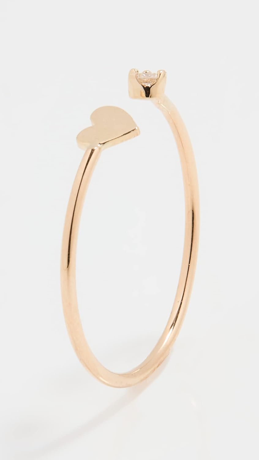 Zoe Chicco Women's 14k Gold Open Itty Bitty Ring, Gold, 6 - Image 3