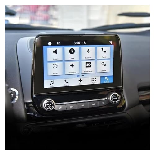 Écran tactile Ford rayé Solution film protection navigation verre trempé 8 pouces