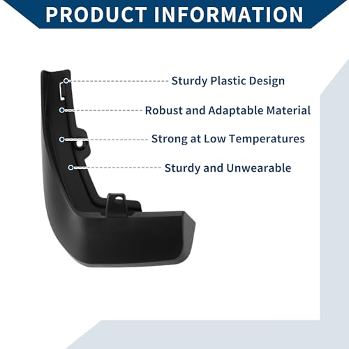 Image of Mud Flaps Splash Guards W /Mount Accessories for Honda MNV 2020-2024 Front & Rear Mud Guards