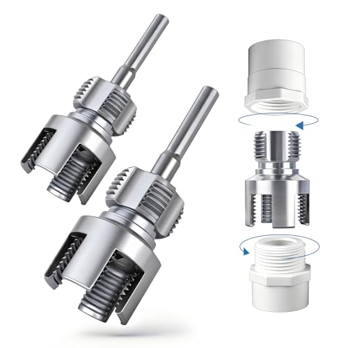 2PCS Integrated Internal & External Pipe Threading Tool, 1/2" &