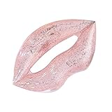 Inflatable Luscious Lip Swim Rings with Glitters, Fun Beach Floaties, Swim Party Toys, Summer Pool Float Raft Lounger for Adults & Kids