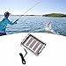 FytStycale Fly Box Waterproof Compact Storage Container Freshwater Saltwater Lightweight Organizer Tackle Fishing Lures Box, Gray, Single Sided