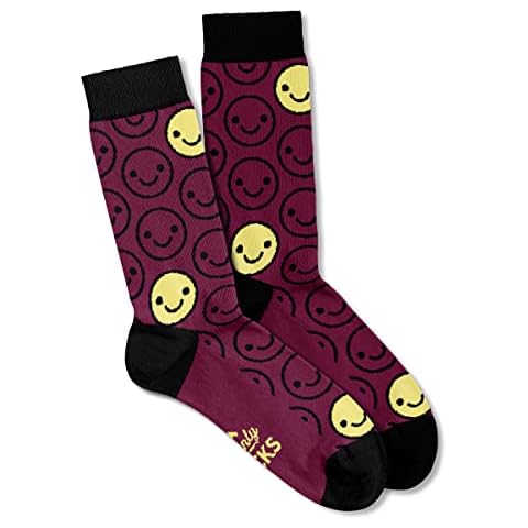 Women's Socks Cotton Smiley Face Pattern Present Gift Keepsake for Her Casual UK Size 4 - 7 Cover