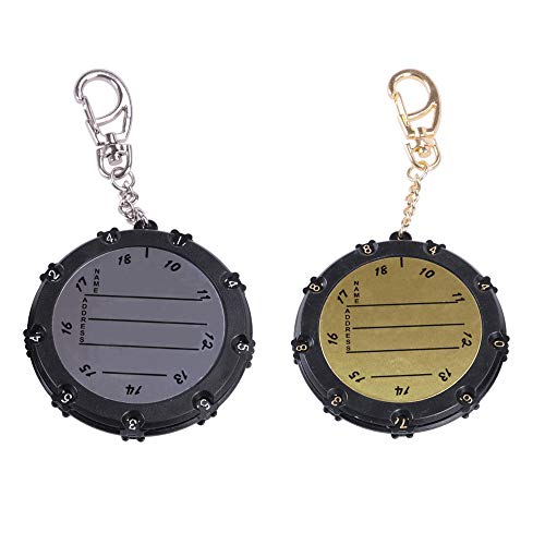 How True 2 Pcs Golf Score Stroke Counter 18 Holes 9 Shots Golf Score Keeper With Clip Keychain #TOP7