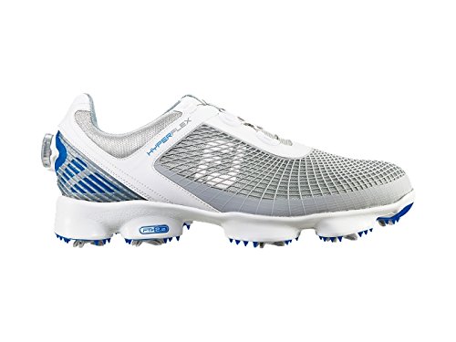 Footjoy Hyperflex White Blue Grey Closeout Boa Golf Shoes 11 - Main Image
