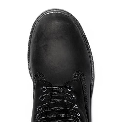 Timberland Men's 6 Inch Basic Waterproof Boots With Padded Collar, Black Nubuck, 12.0 W by Timberland - Image 3